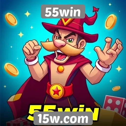 Visão geral das ofertas de jogos no site 55win